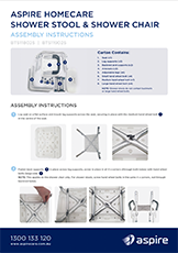 Aspire Homecare Shower Stool & Shower Chair Assembly Instructions