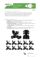 CPAB - LAUNCH Whill Model C2 Wheelchair