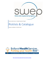 SWEP Picklist & Catalogue