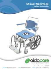 Verto Height Adjustable Shower Commode Self Propelled Flyer